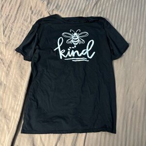 Black 'Kind' Graphic T-Shirt Large